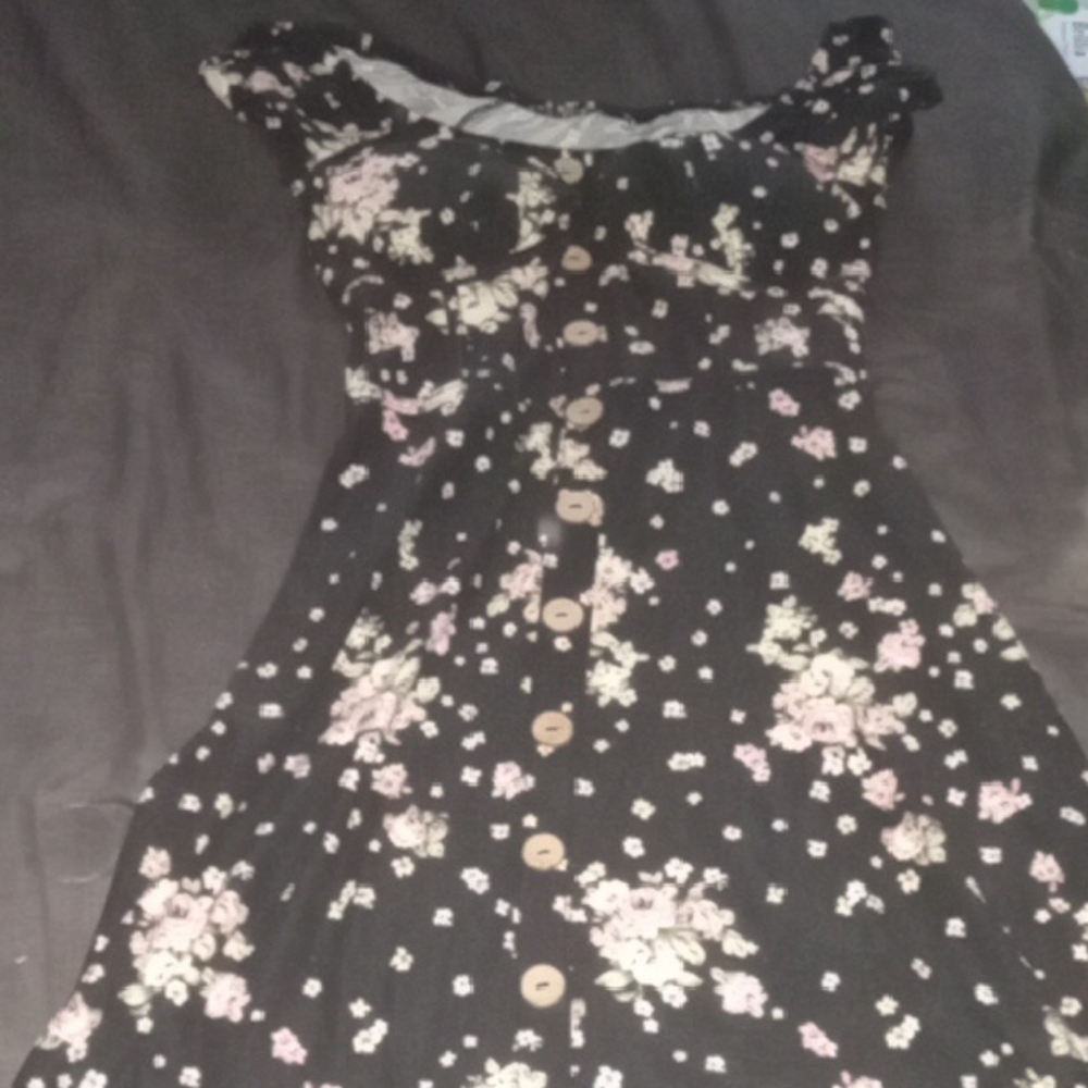 Floral Button-Down Dress